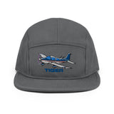 Custom Airplane Grumman Tiger Embroidered "No Button" Pilot Hat Cap