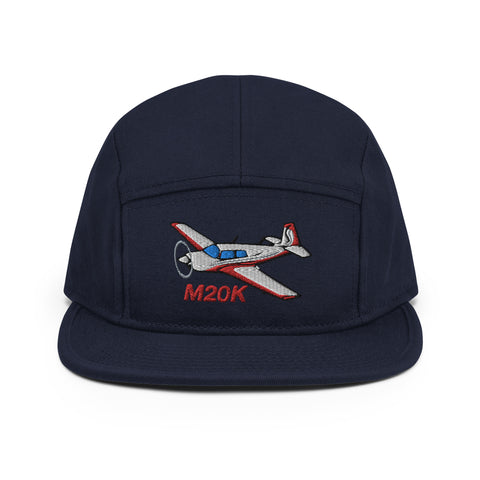 Custom Mooney M20K Embroidered "No Button" Pilot Hat Cap
