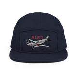 Custom Airplane AIR255B9E90-BG3 Embroidered "No Button" Pilot Hat Cap