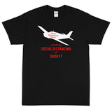 Practicing Social Distancing Airplane Theme T-Shirt - Personalized w/ Your Airplane