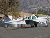 Beechcraft Bonanza V35A Blue Silver Red model 2