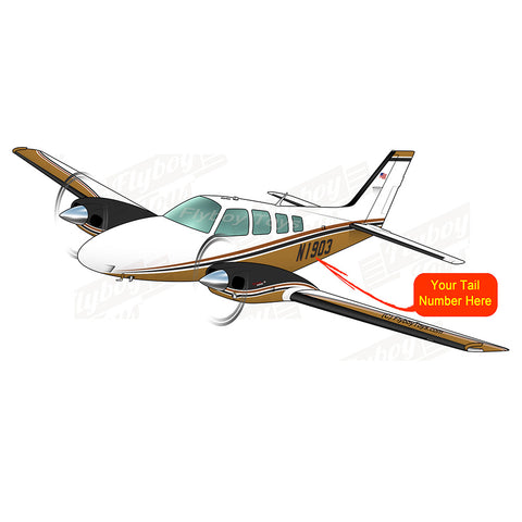 Airplane Design (Gold/Black) - AIR25521I-GB1