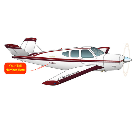 Airplane Design (Red/Maroon) - AIR2552FEM35-R1