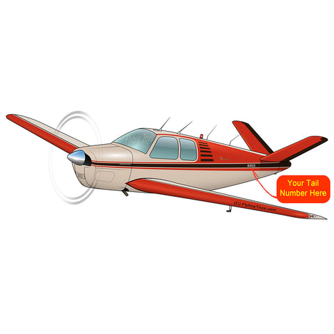 Airplane Design (Red/Cream) - AIR2552FED35-CR1