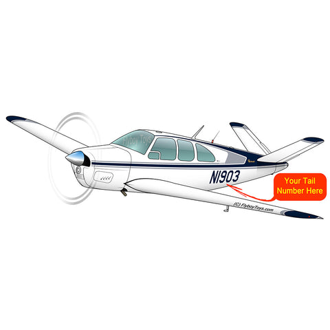 Airplane Design (Blue/Silver) - AIR2552FEP35-BS1
