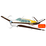 Airplane Design (Yellow/Brown) - AIR2552FEV35-YB1