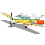 Airplane Design (Yellow/Green #2) - AIR2552FEV35-YG2