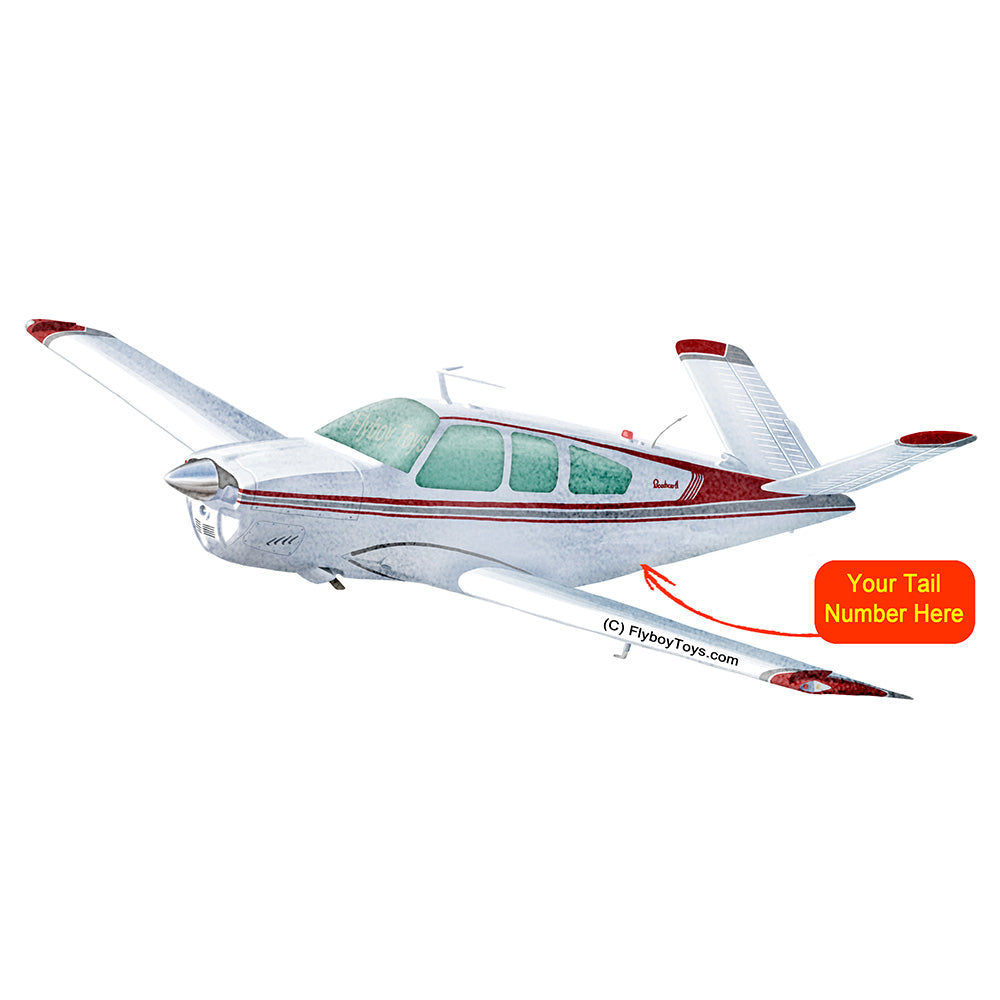 Airplane Design (Red/Silver) Water Color - AIR2552FEV35A-RS1-WC