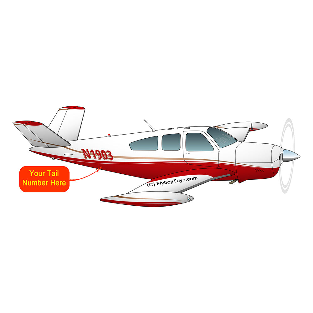 Airplane Design (Red/Tan) - AIR2552FEV35A-RT1
