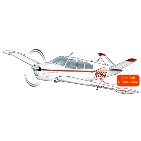 Airplane Design (Red/Gold) - AIR2552FEV35B-RG1