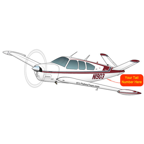 Airplane Design (Red/Silver) - AIR2552FEV35B-RS1