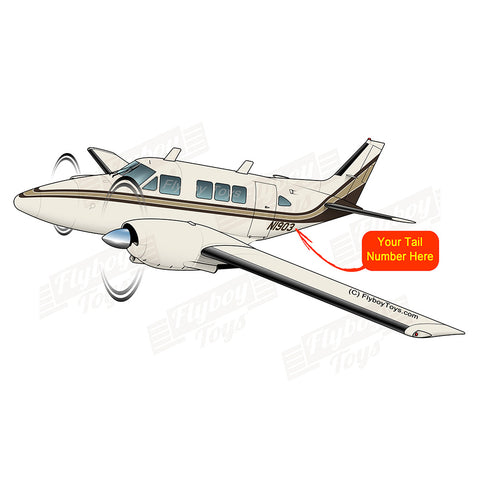 Airplane Design (Gold/Brown) - AIR255HL5A65-GB1