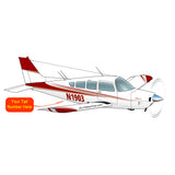 Airplane Design (Red/Gold) - AIR255J95-RG1