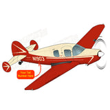 Airplane Design (Cream/Red) - AIR25C3IL-CR1
