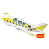 Airplane Design (Yellow) - AIR25CJLGM9B-Y1