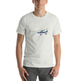 Airplane T-shirt (Blue #8) - AIR35JJ172-B8 - Personalized w/ Your N#