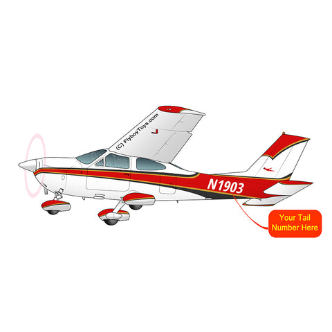 Airplane Design (Red/Black) - AIR35JJ177-RB1