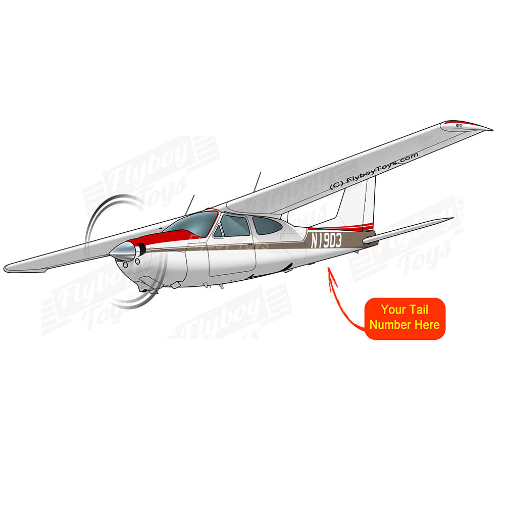 Airplane Design (Red/Brown) - AIR35JJ177I7-RB3