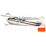 Airplane Design (Brown/Orange) - AIR35JJ182KLI2F-BO1