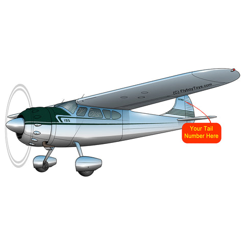 Airplane Design (Silver/Green)- AIR35JJ195-SG1