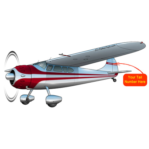 Airplane Design (Silver/Red) - AIR35JJ195-SR1