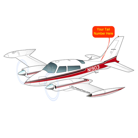 Airplane Design (Red/Brown) - AIR35JJ310-RB1