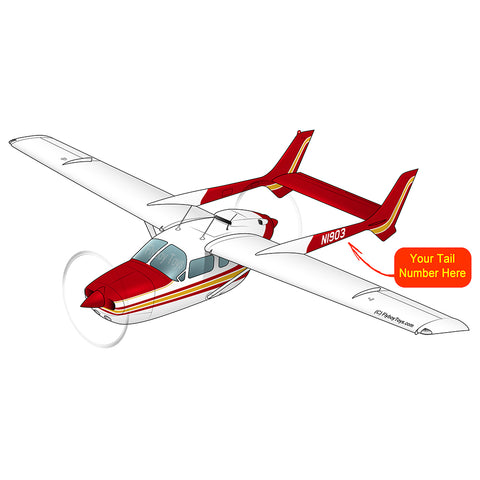 Airplane Design (Red/Yellow) - AIR35JJJBPD1JK5I-RY1