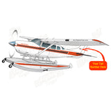 Airplane Design (Orange/Brown) - AIR35JJTU206G-OB1