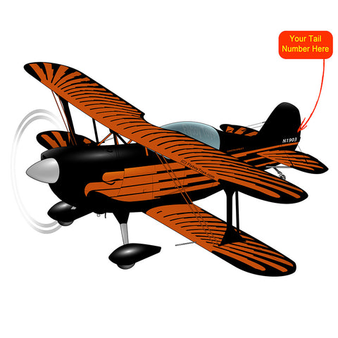 Airplane Design (Black/Orange) - AIR38I517-BO1