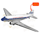 Airplane Design Grey/Blue - AIR4FLDC3-GB1