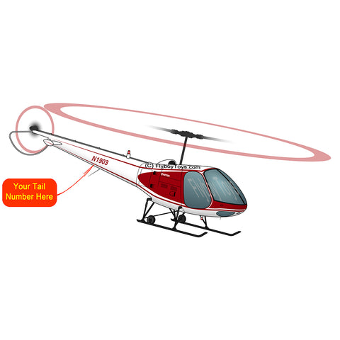 Helicopter Design (Red) - AIR5EJ6FBF28-R1
