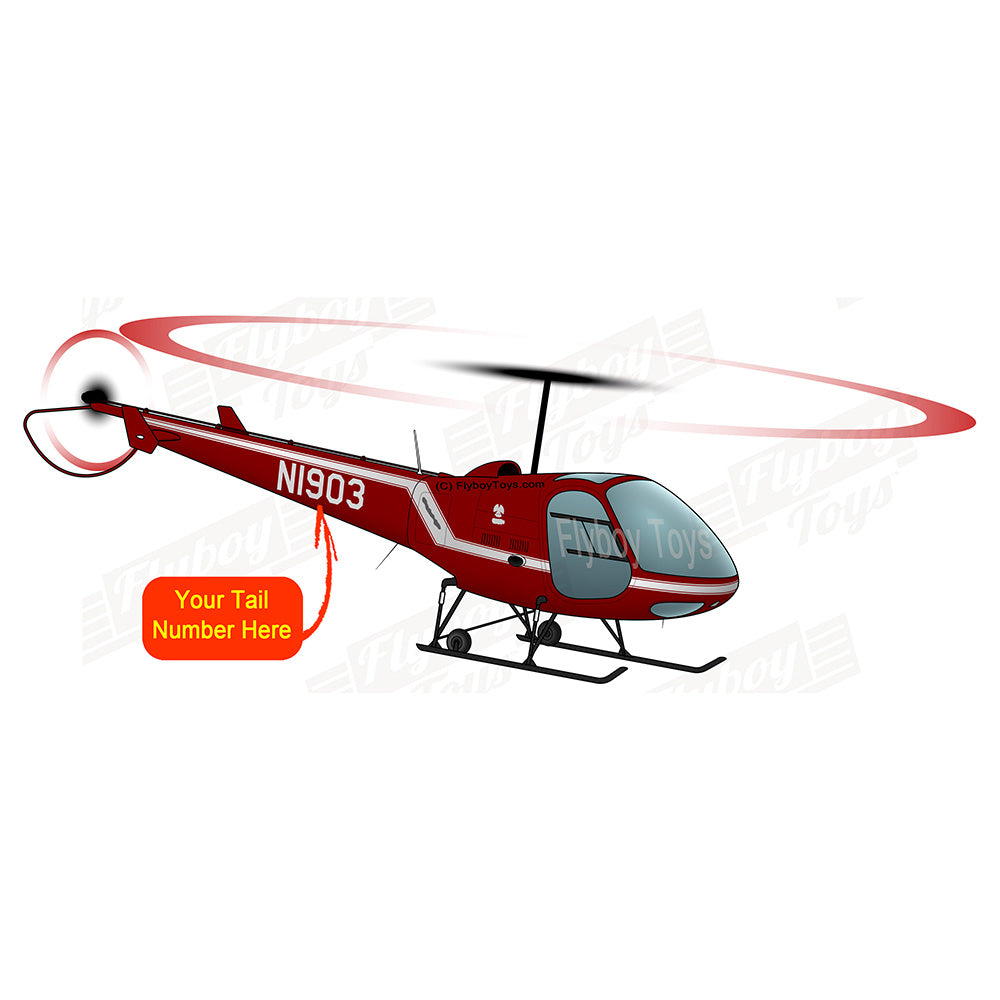 Helicopter Design (Red #2) - AIR5EJ6FBF28-R2