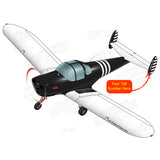 Airplane Design (Black/White) - AIR5I3415C-BW1