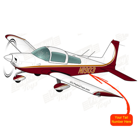 Airplane Design (Maroon/Orange) - AIR7ILK97AA1-MO1