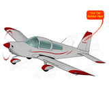 Airplane Design (Silver/Red #3) - AIR7ILK97AA1-SR3