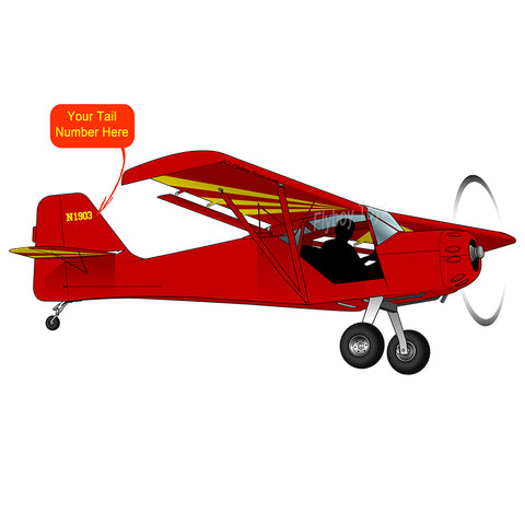 Airplane Design (Red) - AIRB9K4SPEED-R1