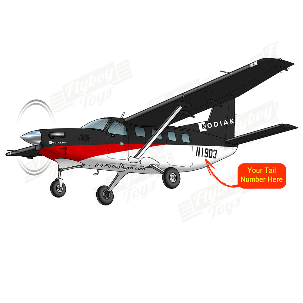 Airplane Design (Black/Red) -AIRBF4100-BR1