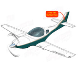 Airplane Design (Green/Gold) - AIRC1E360-GG1