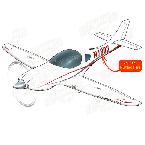 Airplane Design (Red/Silver) - AIRC1EC57-RS1