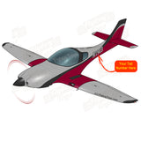 Airplane Design (Silver/Black/Red) - AIRC1EC57-SBR1