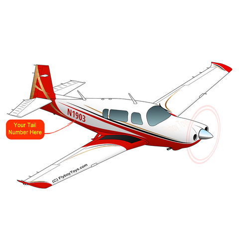 Airplane Design Mooney (Red) - AIRDFF-R1