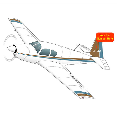 Airplane Design (Blue/Brown)- AIRDFFM20-BB2