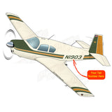 Airplane Design (Green/Orange) - AIRDFFM20-GO1