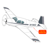 Airplane Design (Grey/Silver) - AIRDFFM20-GS1