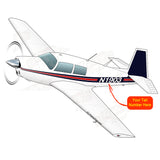 Airplane Design (Red/Navy) - AIRDFFM20-RN1