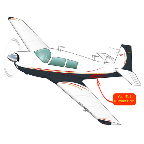 Airplane Design (Red/Black/Yellow) - AIRDFFM20E-RBY1