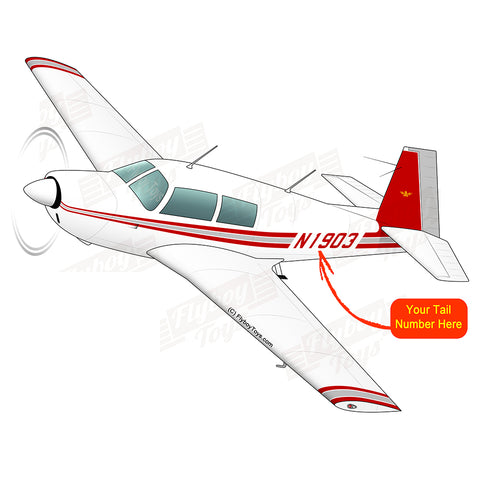 Airplane Design (Red/Silver) - AIRDFFM20E-RS1
