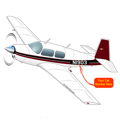 Airplane Design (Red/Black #2) - AIRDFFM20J-RB3