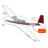 Airplane Design (Red/Grey) - AIRDFFM20J-RG2