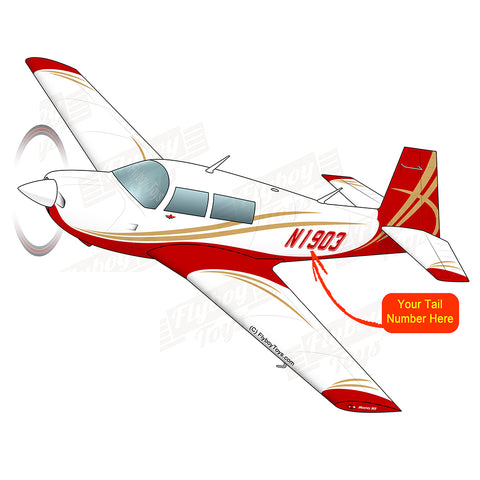 Airplane Design (Red/Gold #3) - AIRDFFM20J-RG3